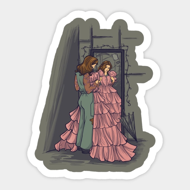 The Shindig Dress Sticker by KHallion